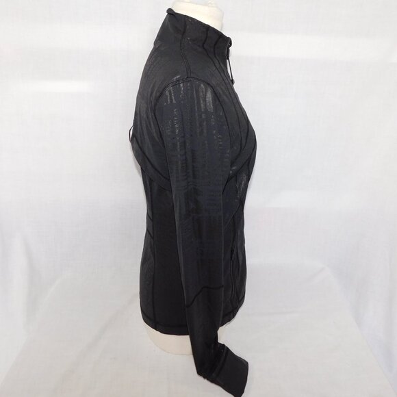 Lululemon Define Jacket Manifesto 20YR Spark Foil Shine Black Ltd Ed Womens 10 - Picture 10 of 14